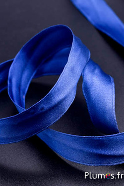 Ruban satin - largeur 25 mm - bleu nuit